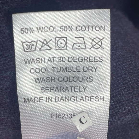 Samuel‎ Windsor Mens L Front Button Knit Vest Pockets Regular Fit Wool Cotton - Picture 8 of 10